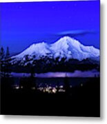 Small Town Lights Metal Print