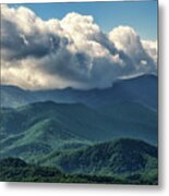 Smoky Mountains Clouds Metal Print