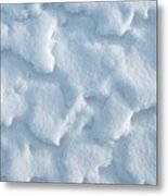 Snow Texture Abstract Metal Print