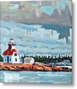 Snug Harbour Range Rear Lighthouse Metal Print