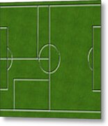 Soccer Field Digital Design Metal Print