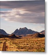 Social Distancing In The Vast Expanse Of The Western Davis Mountains - Fort Davis West Texas Metal Print