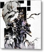 Solid Snake And Cyborg Ninja Canvas Print Metal Print