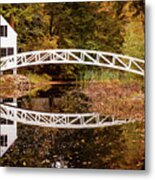 Bridge Reflection Metal Print