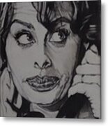 Sophia Loren Telephones Metal Print