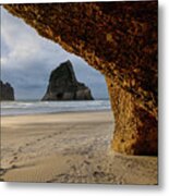 Castles Of Sand -  Farewell Spit, South Island. New Zealand Metal Print