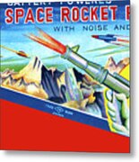 Space Rocket Pistol Metal Print