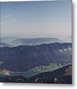 View Of Austria Two Lakes Mondsee And Attersee Metal Print