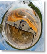 Spherical Grand Prismatic Spring - Yellowstone National Park - Wyoming Metal Print