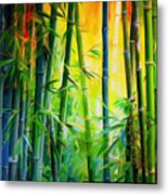 Spirit Of Summer- Bamboo Artwork Metal Print
