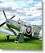 Spitfire Ready Metal Print