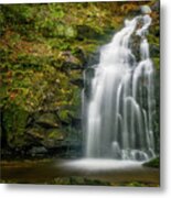 Spruce Flats Falls Autumn Up Close Metal Print