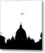 St. Peter's Square In Rome, Italy Metal Print
