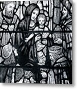 Stained Glass Magi Metal Print