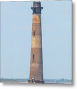 Standing Tall - Morris Island Lighthouse - Charleston Sc Metal Print