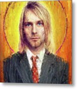 Star Icons Kurt Cobain By Vart Metal Print