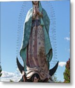 Statue Of Our Lady Of Guadalupe Metal Print