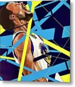 Steph Curry Warriors Metal Print