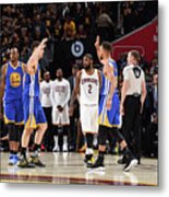 Stephen Curry And Klay Thompson Metal Print