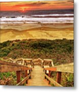 Steps To The Beach Metal Print