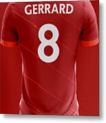 Steven Gerrard  Funny Girl Metal Print