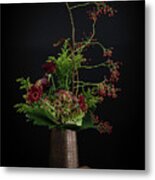 Still Life Autumn In Gold Metal Print