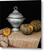 Still Life With French Tureen Metal Print
