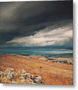 Storm Over The Sea Of Galilee Metal Print