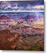 Storm Over The Grand Canyon Metal Print