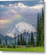 Storms A Coming At The Mountain Metal Print