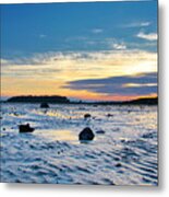 Strangford Sand And Sky Metal Print