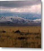 - Stratus Clouds - Wyoming Metal Print