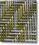 Straw Abstract Metal Print