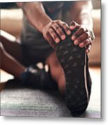 Stretching is something you should be doing every day Metal Print