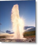 Strokkur Geyser Metal Print