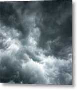 Stormy Clouds In The Sky. Metal Print