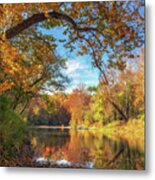 Sugar Creek Autumn Metal Print