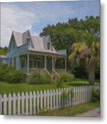 Sullivan's Island Coastal Cottage - Charleston South Carolina Metal Print