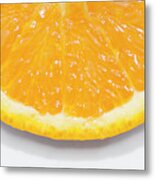 Summer Fruit Orange Slice Metal Print
