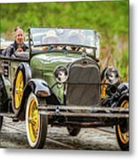 Sunday Afternoon Drive In A 1929 Ford Model A Metal Print