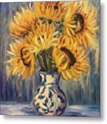 Sunflower Bouquet Metal Print
