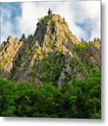 Sunlight Plays On A Stone Pinnacle In Dixville Notch, New Hampshire Metal Print