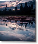 Sunrise At Angkor Wat Metal Print