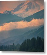 Sunrise At Mount Baker Metal Print