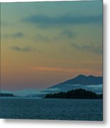 Sunrise Colors In The Inside Passage Metal Print