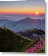 Sunrise In Appenzell Metal Print