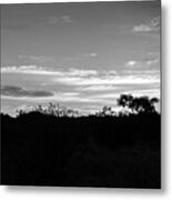 Sunrise In Black And White Metal Print