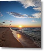 Sunrise On Opal Beach, Pensacola Beach, Florida Metal Print