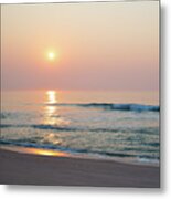 Sunrise Reflections Over The Ocean Metal Print