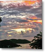 Sunset At Charlotte Amalie, St. Thomas Usvi Metal Print